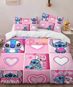 Alternative view of Housse De Couette Stitch Rose Heureux Parure de lit Ensemble De Literie