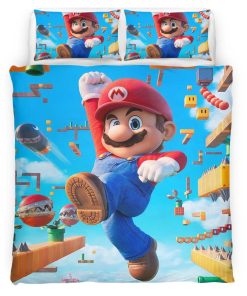 Housse De Couette Super Mario 01 Parure de lit Ensemble De Literie