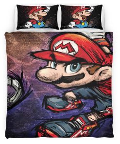 Housse De Couette Super Mario 4 Parure de lit Ensemble De Literie