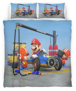 Housse De Couette Personnages Super Mario 2 Parure de lit Ensemble De Literie