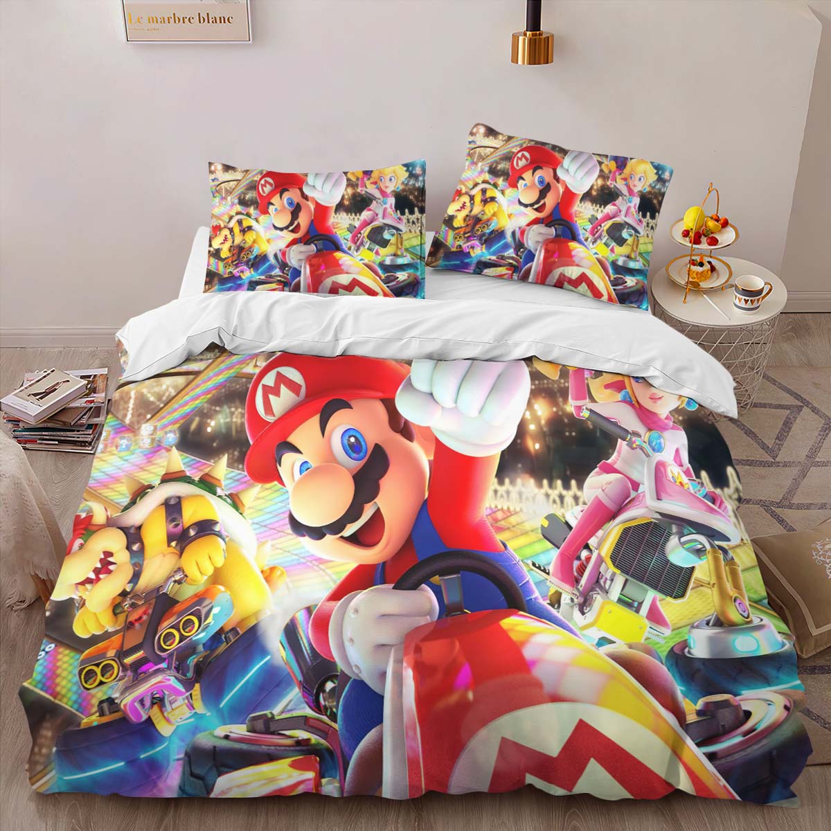 Housse De Couette Personnages Super Mario 21 Parure de lit Ensemble De Literie – Image 2