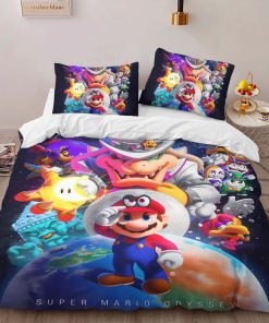 Alternative view of Housse De Couette Personnages Super Mario 25 Parure de lit Ensemble De Literie