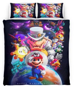 Housse De Couette Personnages Super Mario 25 Parure de lit Ensemble De Literie