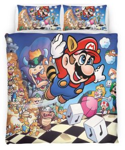 Housse De Couette Personnages Super Mario 33 Parure de lit Ensemble De Literie