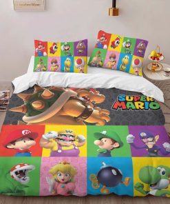 Alternative view of Housse De Couette Personnages Super Mario 39 Parure de lit Ensemble De Literie