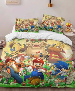 Alternative view of Housse De Couette Super Mario Personnages 5 Parure de lit Ensemble De Literie