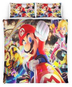 Housse De Couette Super Mario Personnages 6 Parure de lit Ensemble De Literie