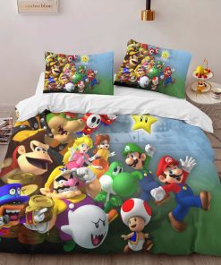 Alternative view of Housse De Couette Super Mario Personnages 8 Parure de lit Ensemble De Literie