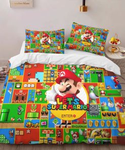 Alternative view of Housse De Couette Super Mario Début du jeu Parure de lit Ensemble De Literie