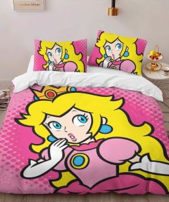 Alternative view of Housse De Couette Super Mario Princesse Peach Parure de lit Ensemble De Literie