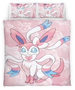 Housse De Couette Nymphali Pokémon Parure de lit Ensemble De Literie