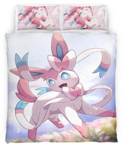 Housse De Couette Nymphali Pokémon 4 Parure de lit Ensemble De Literie