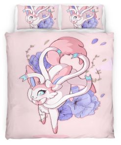 Housse De Couette Nymphali Pokémon 7 Parure de lit Ensemble De Literie