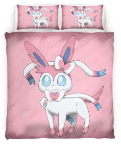 Housse De Couette Nymphali Pokémon 9 Parure de lit Ensemble De Literie