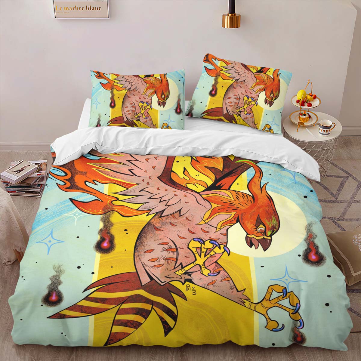 Housse De Couette Flambusard Pokémon Parure de lit Ensemble De Literie – Image 2