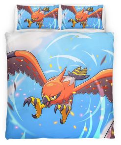 Housse De Couette Flambusard Pokémon 3 Parure de lit Ensemble De Literie