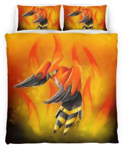 Housse De Couette Flambusard Pokémon 4 Parure de lit Ensemble De Literie