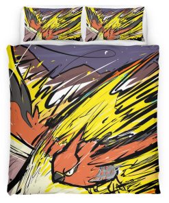 Housse De Couette Flambusard Pokémon 5 Parure de lit Ensemble De Literie