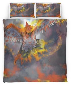 Housse De Couette Flambusard Pokémon 6 Parure de lit Ensemble De Literie