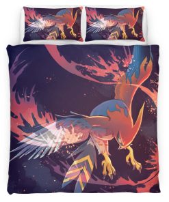 Housse De Couette Flambusard Pokémon 7 Parure de lit Ensemble De Literie