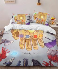Alternative view of Housse De Couette Gants de Thanos Avengers Marvel Infinity War Parure de lit Ensemble De Literie