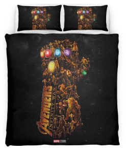 Housse De Couette Gant de Thanos Marvel Parure de lit Ensemble De Literie