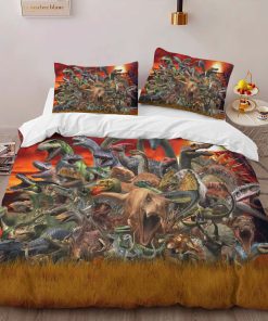 Alternative view of Housse De Couette Les Dinosaures de Jurassic World 3 Parure de lit Ensemble De Literie