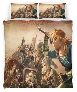Housse De Couette The Legend of Zelda – Tous les Personnages 2 Parure de lit Ensemble De Literie