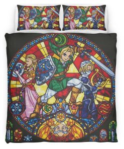 Housse De Couette The Legend of Zelda – Tous les Personnages 5 Parure de lit Ensemble De Literie