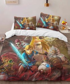 Alternative view of Housse De Couette The Legend of Zelda – Link & Princesse Zelda Tous les Personnages Parure de lit Ensemble De Literie