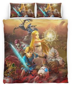 Housse De Couette The Legend of Zelda – Link & Princesse Zelda Tous les Personnages Parure de lit Ensemble De Literie