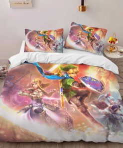 Alternative view of Housse De Couette The Legend of Zelda – Link & Princesse Zelda Tous les Personnages 3 Parure de lit Ensemble De Literie