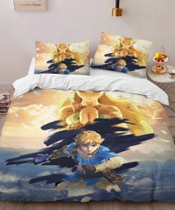 Alternative view of Housse De Couette The Legend of Zelda – Link & Princesse Zelda Tous les Personnages 4 Parure de lit Ensemble De Literie