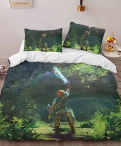Alternative view of Housse De Couette The Legend of Zelda – Link dans la Forêt Parure de lit Ensemble De Literie