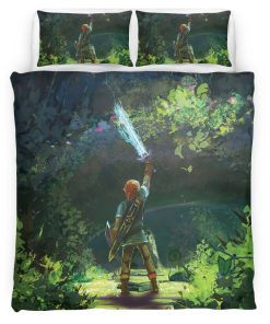 Housse De Couette The Legend of Zelda – Link dans la Forêt Parure de lit Ensemble De Literie