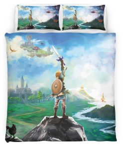 Housse De Couette The Legend of Zelda – Link sur la Colline Parure de lit Ensemble De Literie