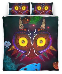 Housse De Couette The Legend of Zelda – Masque de Majora 4 Parure de lit Ensemble De Literie