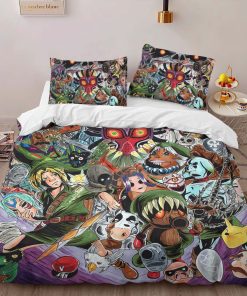 Alternative view of Housse De Couette The Legend of Zelda – Masque de Majora Skull Kid & Personnages Parure de lit Ensemble De Literie