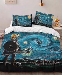Alternative view of Housse De Couette The Legend of Zelda Style Van Gogh Parure de lit Ensemble De Literie