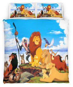 Housse De Couette Le Roi Lion Personnages 04 Parure de lit Ensemble De Literie