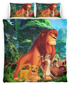 Housse De Couette Le Roi Lion Personnages Parure de lit Ensemble De Literie