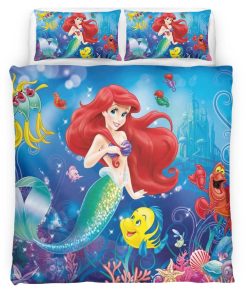 Housse De Couette La Petite Sirène Ariel 07 Parure de lit Ensemble De Literie