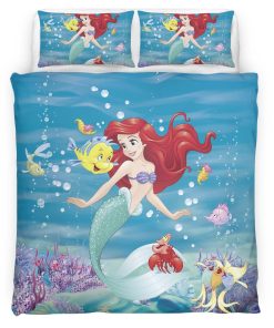 Housse De Couette La Petite Sirène Ariel 10 Parure de lit Ensemble De Literie