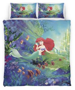 Housse De Couette La Petite Sirène Ariel 13 Parure de lit Ensemble De Literie