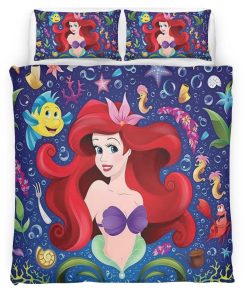 Housse De Couette La Petite Sirène Ariel 21 Parure de lit Ensemble De Literie