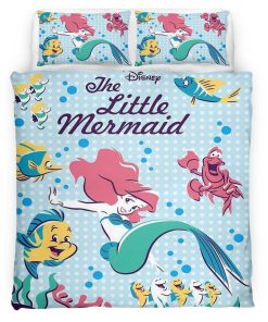 Housse De Couette La Petite Sirène Ariel 22 Parure de lit Ensemble De Literie