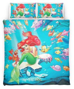 Housse De Couette La Petite Sirène Ariel 23 Parure de lit Ensemble De Literie