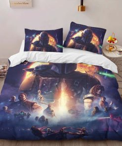 Alternative view of Housse De Couette The Mandalorian – Tous les Personnages 1001 Parure de lit Ensemble De Literie