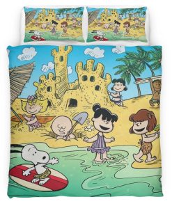 Housse De Couette Les Peanuts Personnages 5 Parure de lit Ensemble De Literie