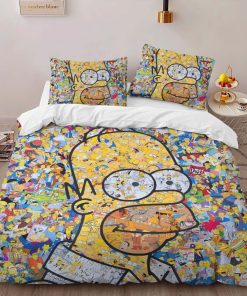Alternative view of Housse De Couette Les Simpson Tous les personnages 02 Parure de lit Ensemble De Literie